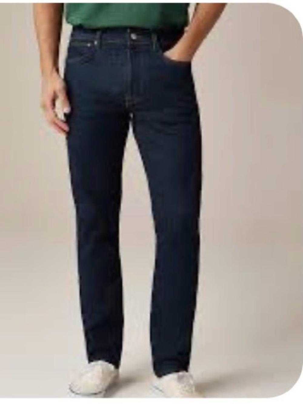 J-CREWMen's Dark Blue Straight-Leg Jeans 1040